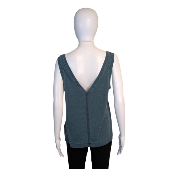 Splendid Green/Blue V-Neck Tank Top Size M - Picture 2 of 5